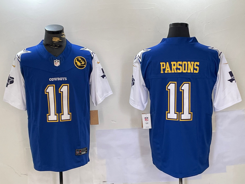 Men's Dallas Cowboys Micah Parsons #11 Royal Game Player Jersey1 football jersey product view 1