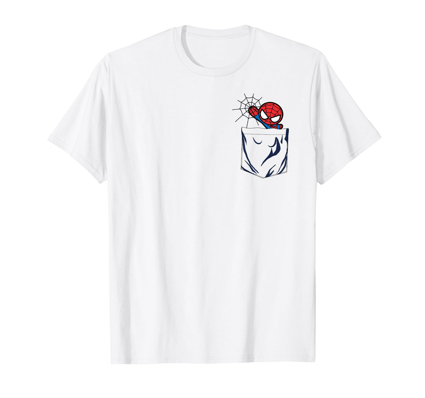 Minimalist Hero Apparel  Web Slinger Left Chest Pocket Tee - T-Shirt, Sweatshirt, Hoodie
