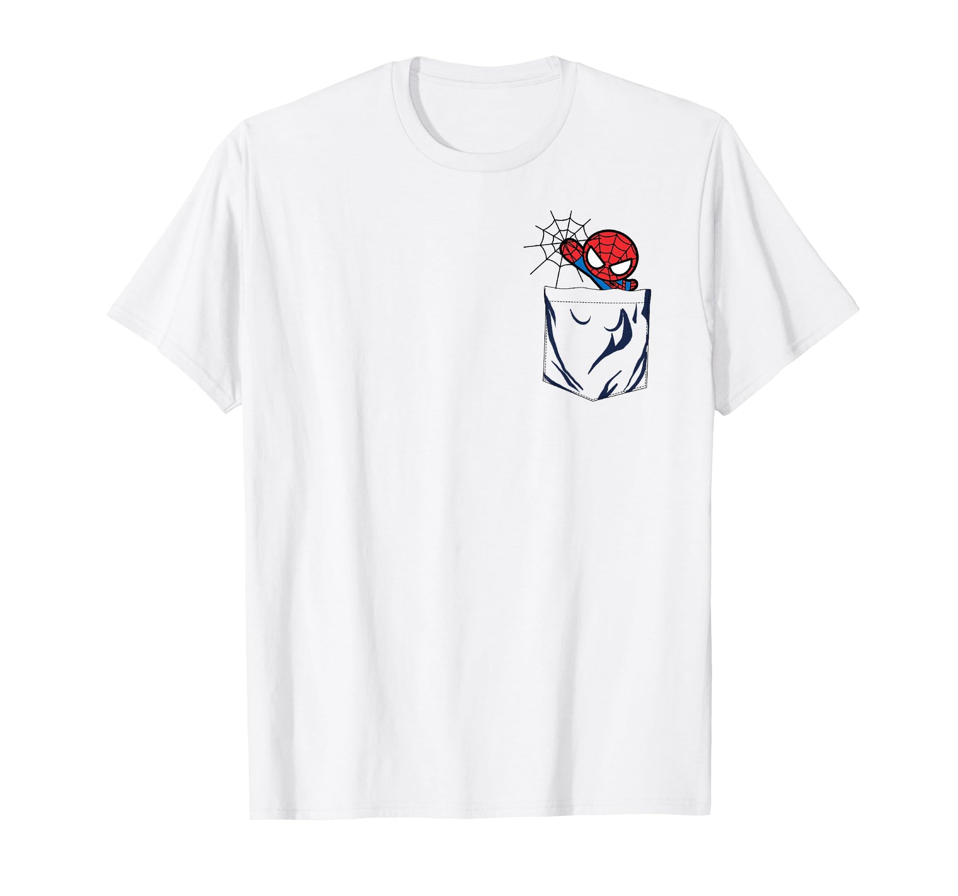 Minimalist Hero Apparel  Web Slinger Left Chest Pocket Tee - T-Shirt, Sweatshirt, Hoodie