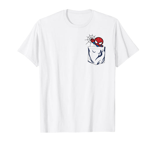 Minimalist Hero Apparel  Web Slinger Left Chest Pocket Tee - T-Shirt, Sweatshirt, Hoodie