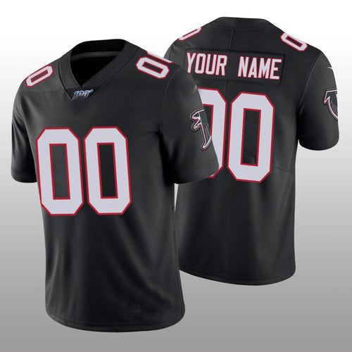 Custom1 Atlanta Falcons Black Classic Limited 100th Season Jersey1 Stitched American Football Jerseys football jersey product view 1