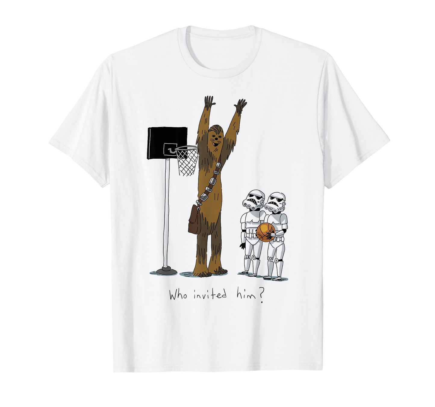 Sci-Fi Epic Fan Apparel  Wookiee Basketball Graphic Tee - T-Shirt, Sweatshirt, Hoodie