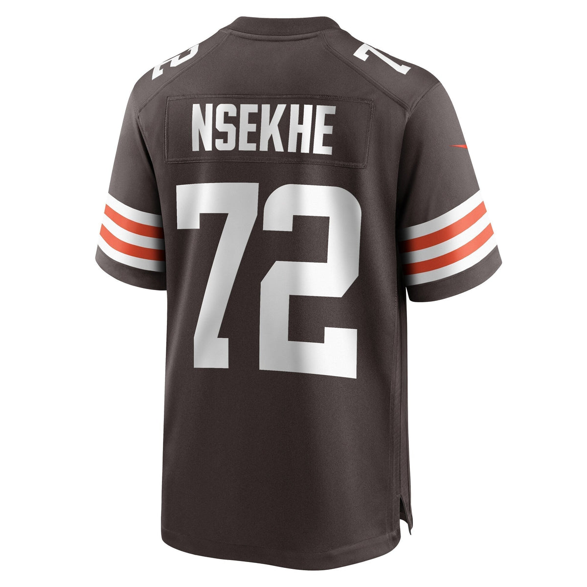 Ty Nsekhe Cleveland Browns Nike Game Jersey - Brown football jersey product view 3