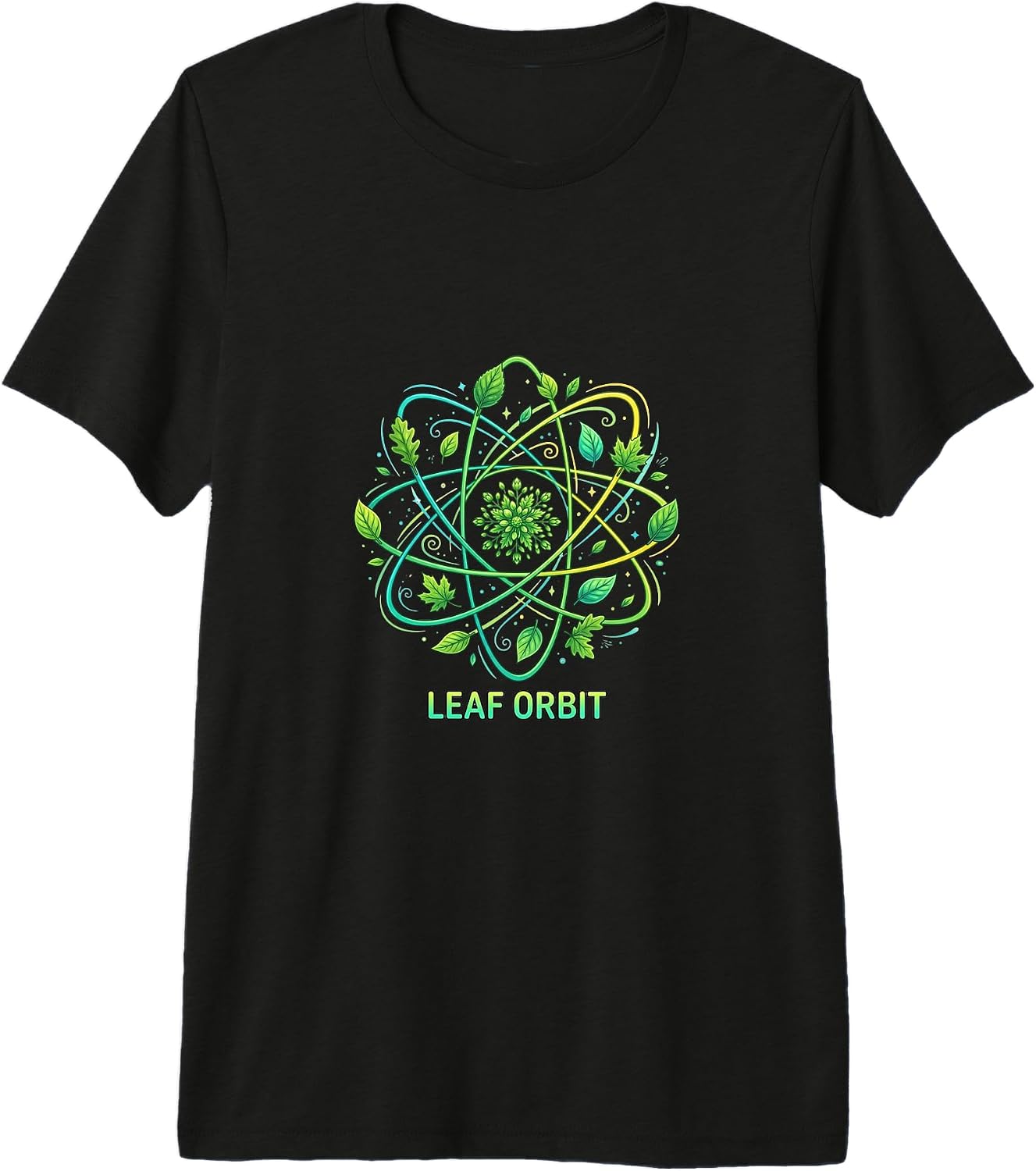 Leaf Orbit Nature Energy Concept - Adult & Kids T-Shirts, Sweatshirts & Hoodies apparel design preview 1