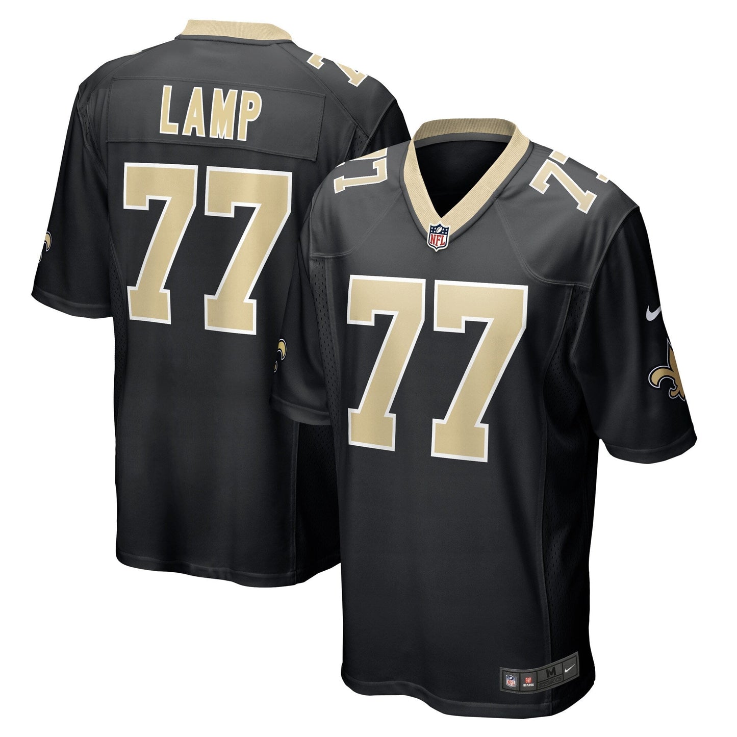 Forrest Lamp New Orleans Saints Nike Game Jersey - Black football jersey product view 1