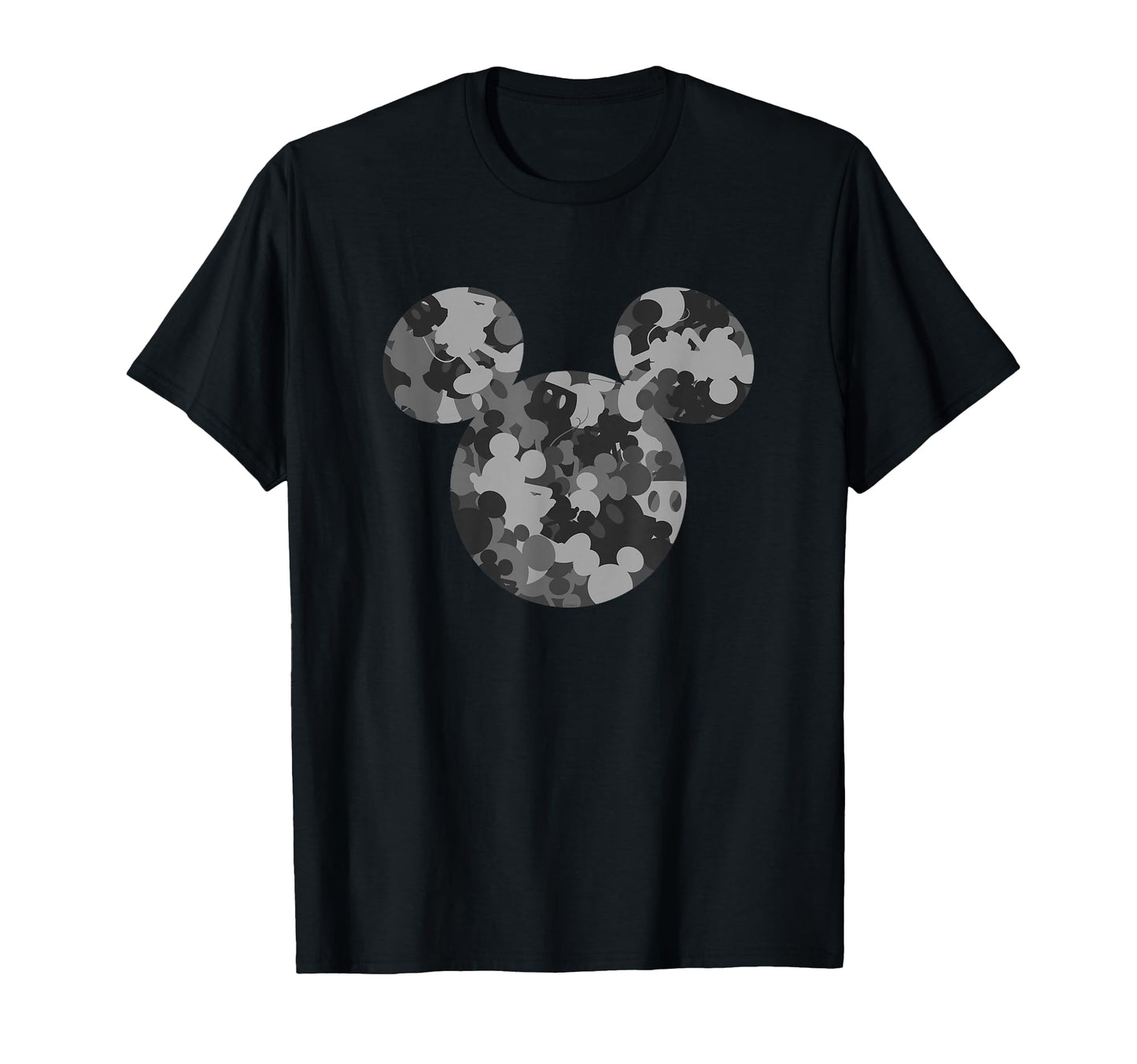 Classic Cartoon Fan Apparel  Camo Gray Mouse Silhouette Tee - T-Shirt, Sweatshirt, Hoodie