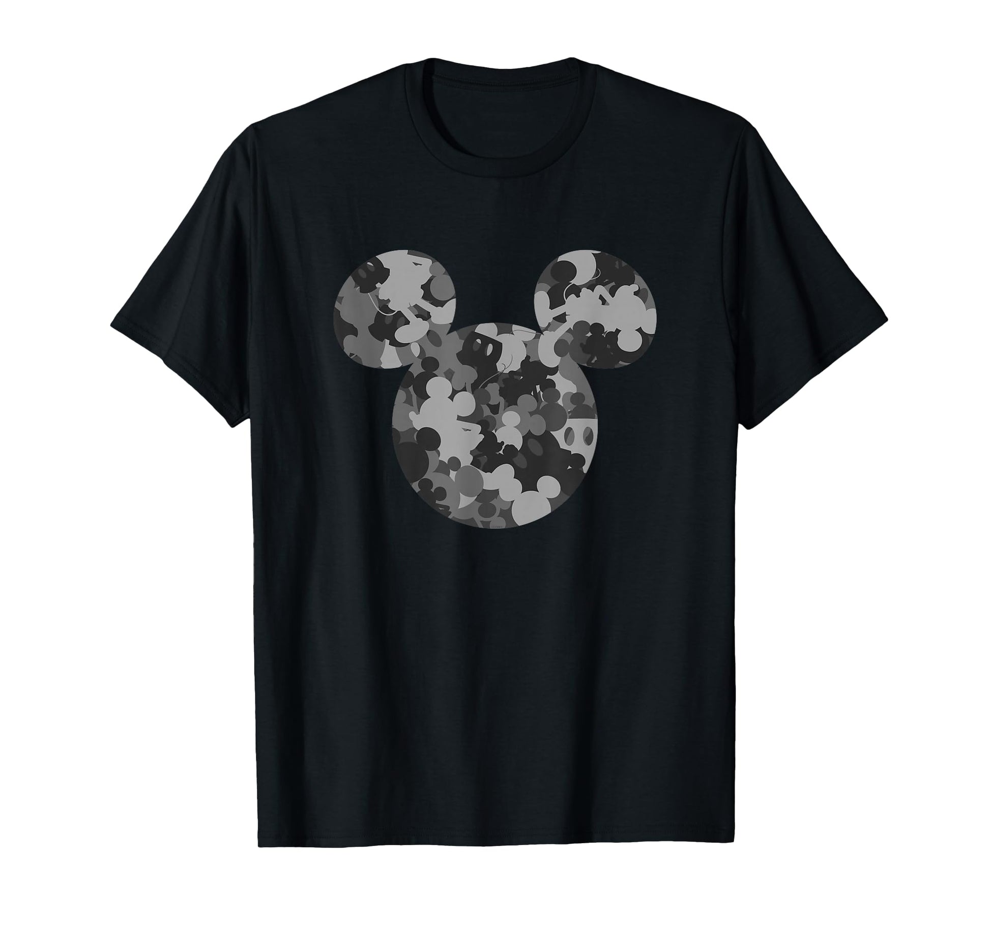 Classic Cartoon Fan Apparel  Camo Gray Mouse Silhouette Tee - T-Shirt, Sweatshirt, Hoodie