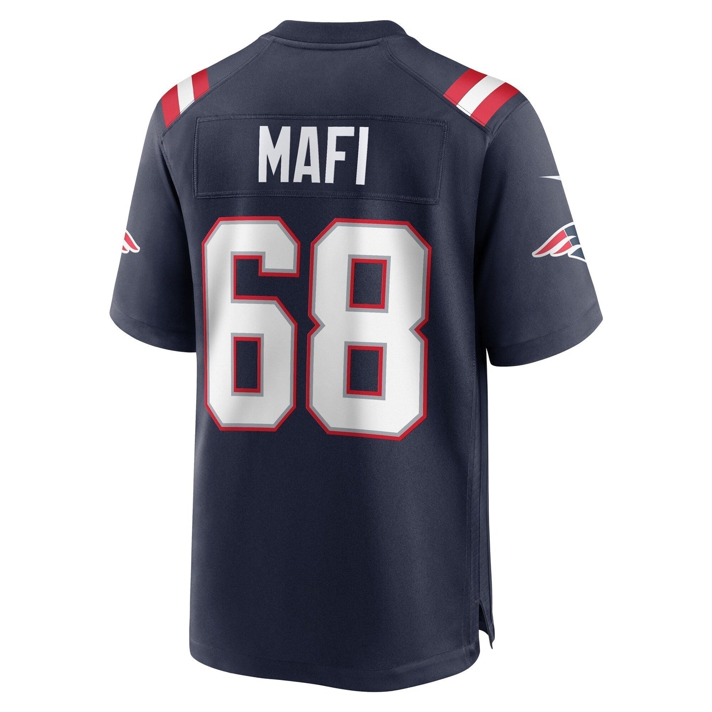 Atonio Mafi New England Patriots Nike Team Game Jersey - Navy football jersey product view 3