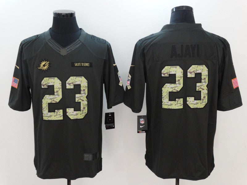 Men's Miami Dolphins Jay Ajayi #23 Black Game Player Jersey1 football jersey product view 1