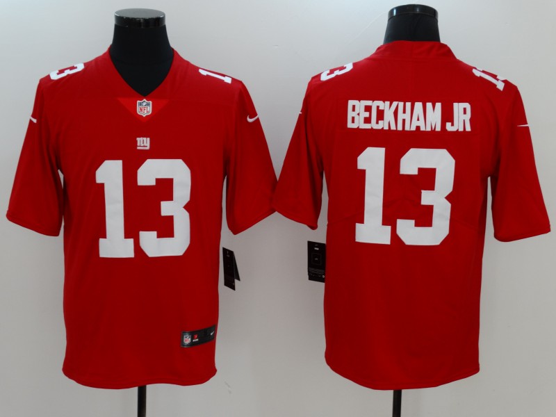 Men's New York Giants Odell Beckham Jr. #13 Red Game Jersey1 football jersey product view 1