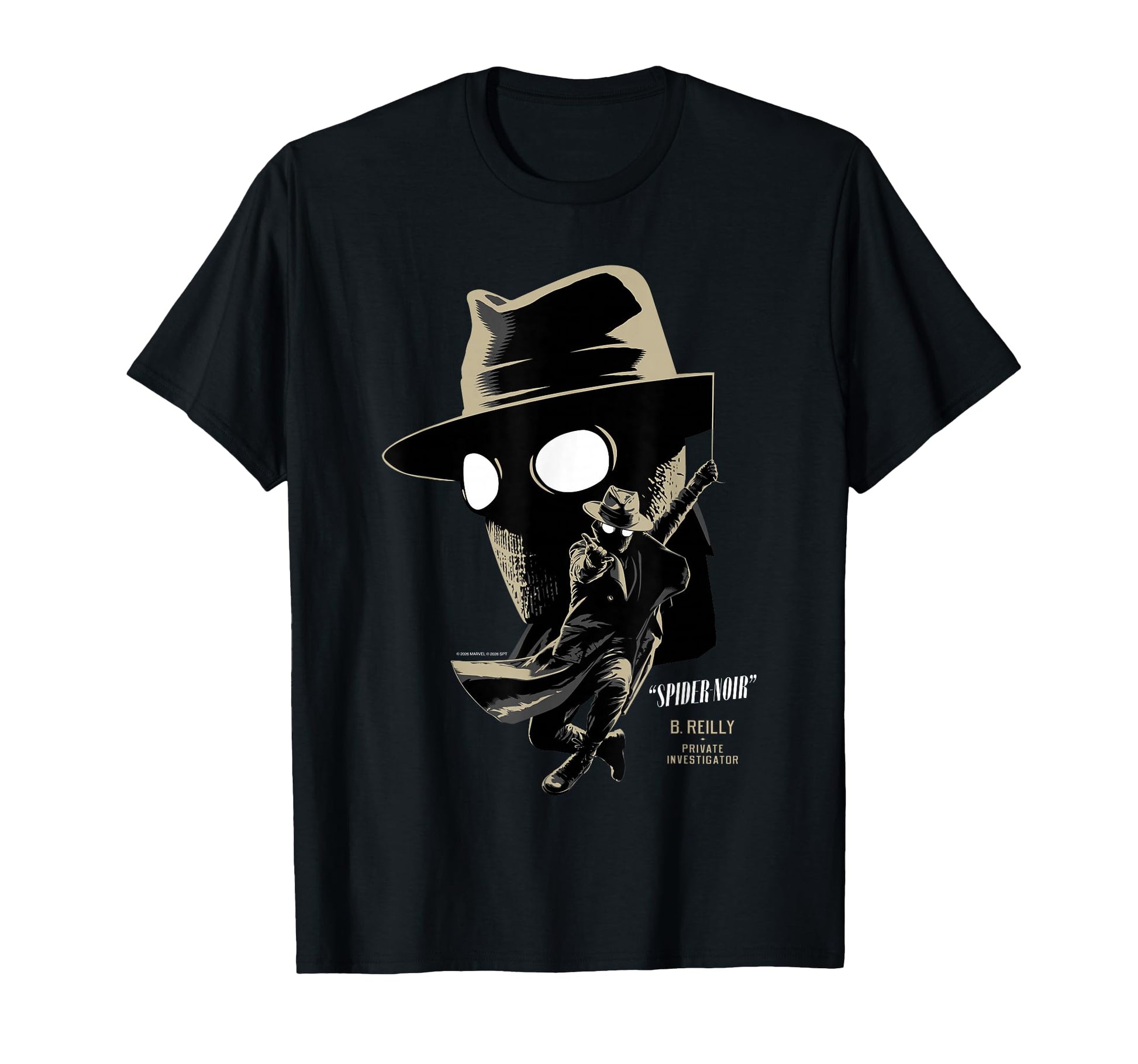 Noir Hero Fan Apparel  Detective Big Face Graphic Tee - T-Shirt, Sweatshirt, Hoodie
