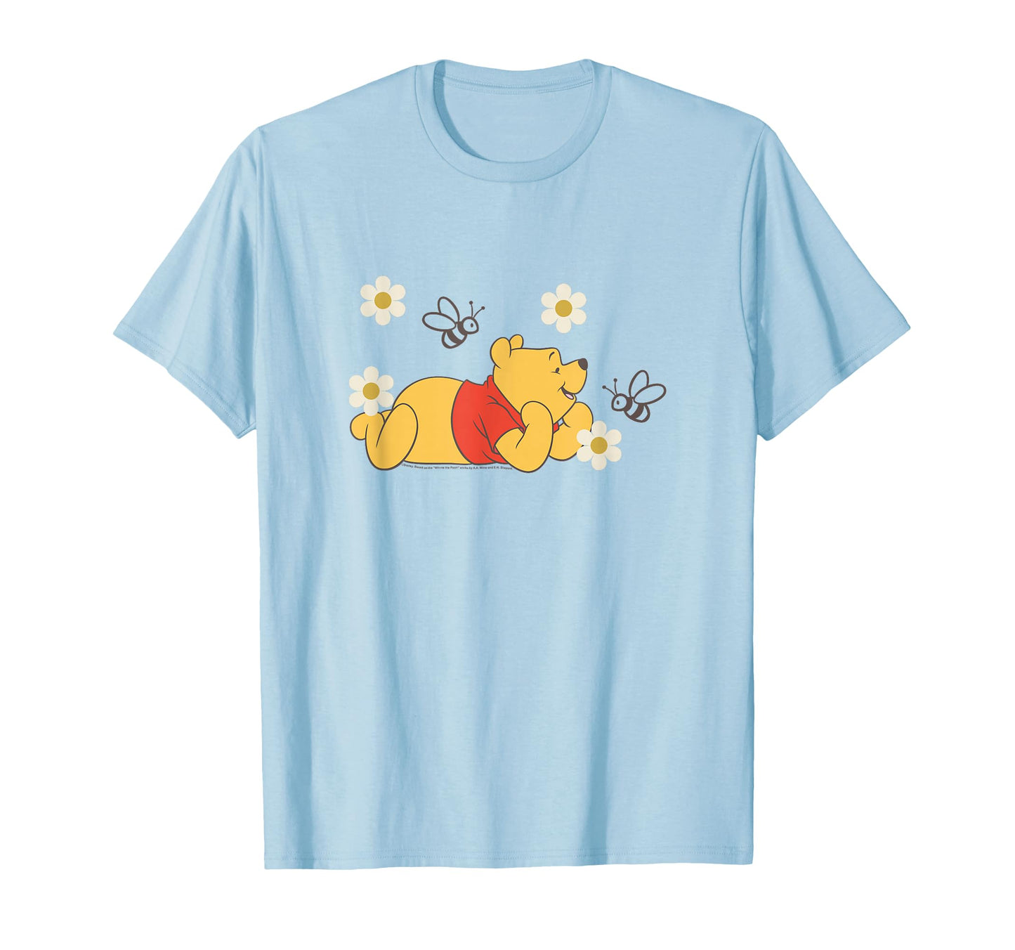 Hundred Acre Fan Shirt  Yellow Bear & Bees Floral Portrait Tee - T-Shirt, Sweatshirt, Hoodie