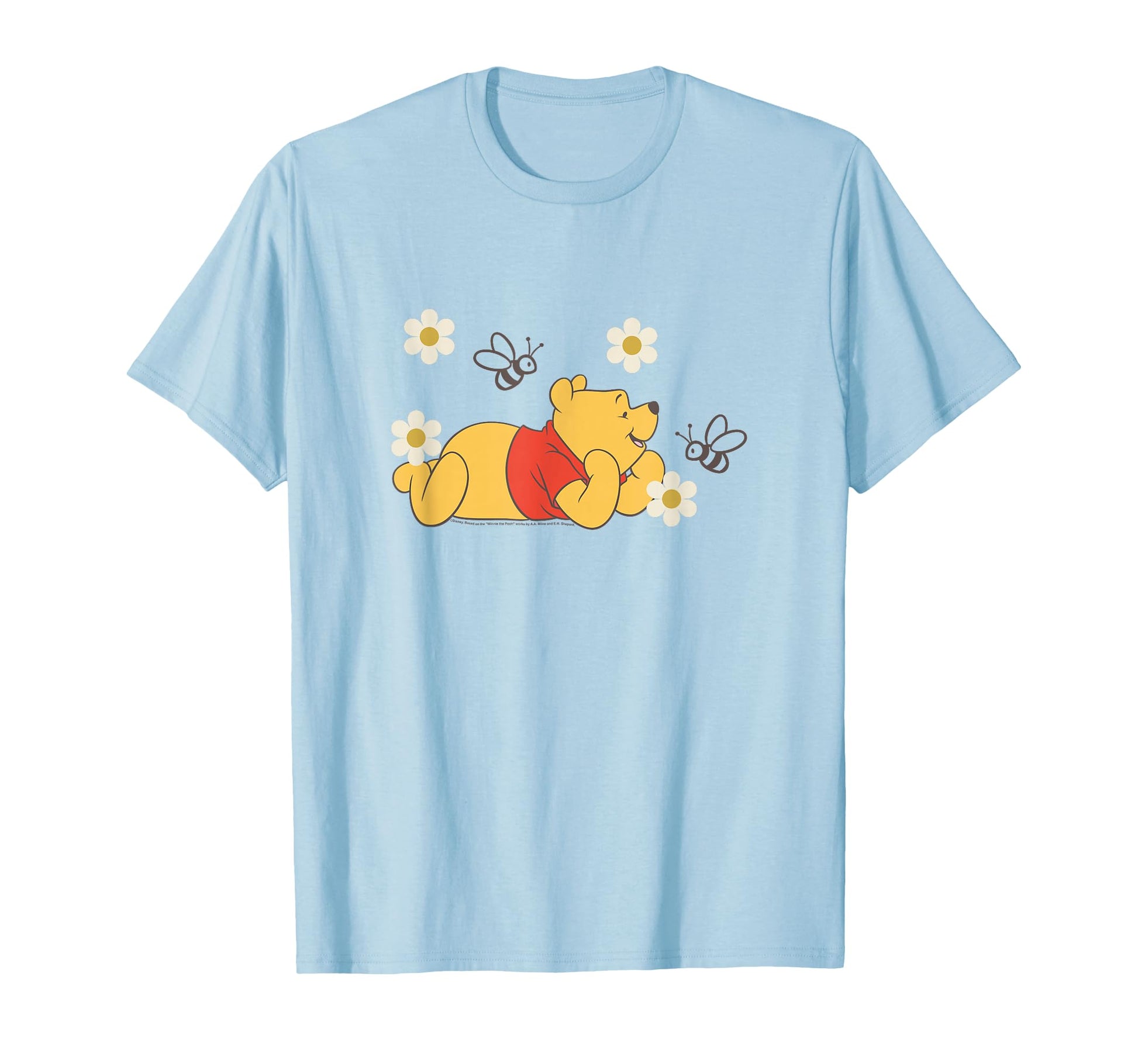 Hundred Acre Fan Shirt  Yellow Bear & Bees Floral Portrait Tee - T-Shirt, Sweatshirt, Hoodie