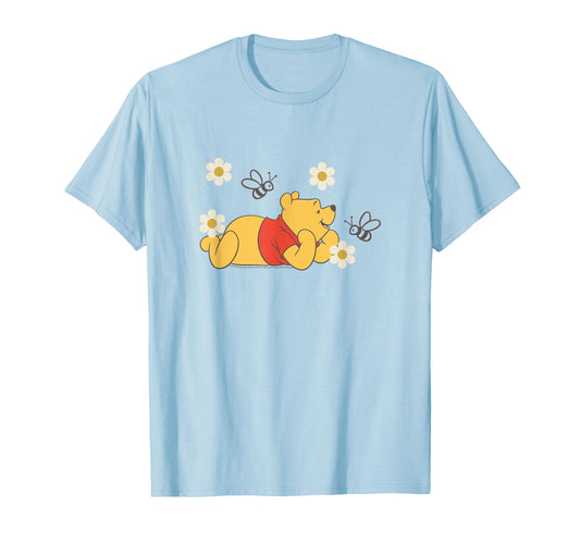 Hundred Acre Fan Shirt  Yellow Bear & Bees Floral Portrait Tee - T-Shirt, Sweatshirt, Hoodie
