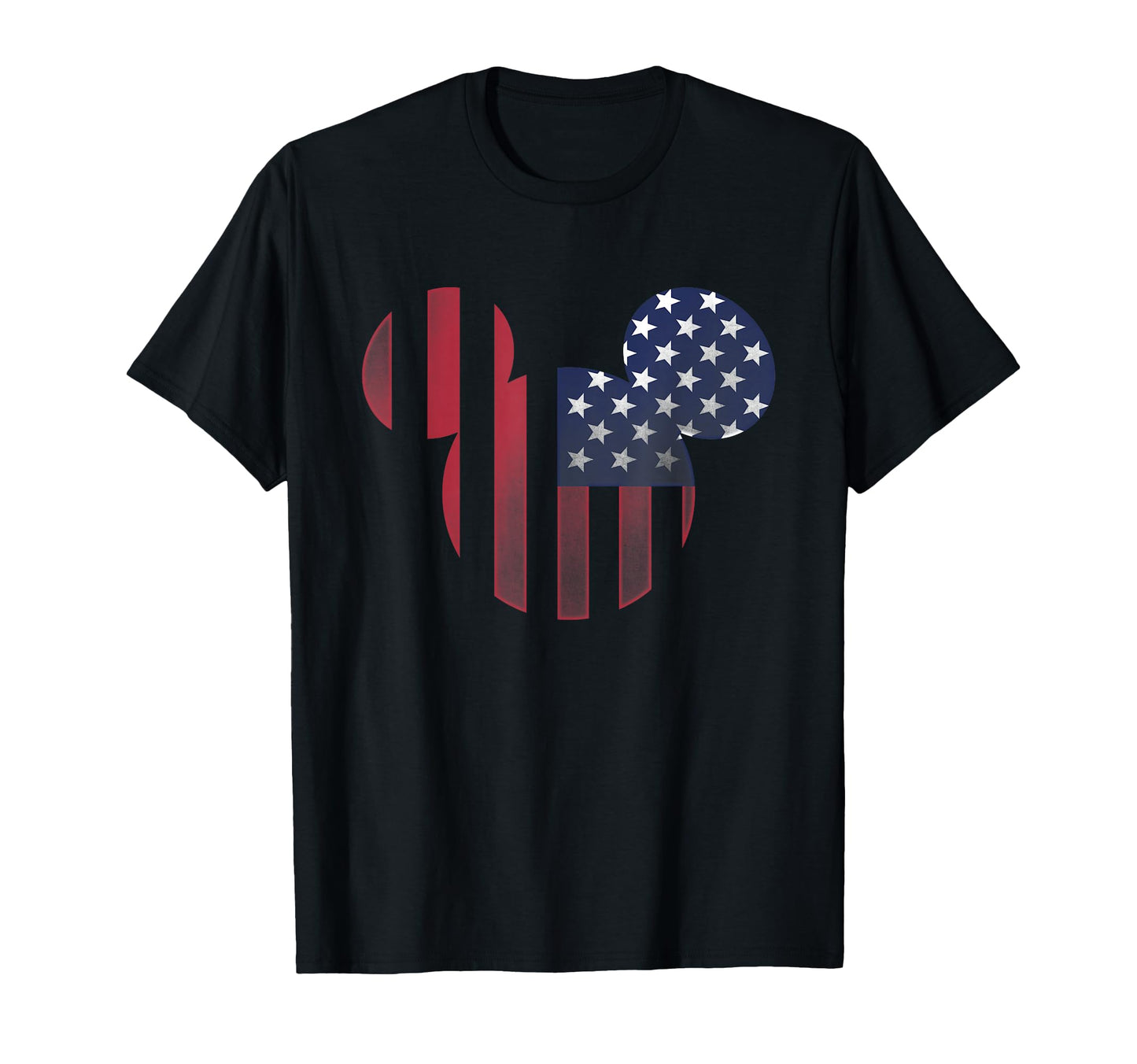 Patriotic Fan Shirt  Americana Ears Shape Graphic Tee - T-Shirt, Sweatshirt, Hoodie