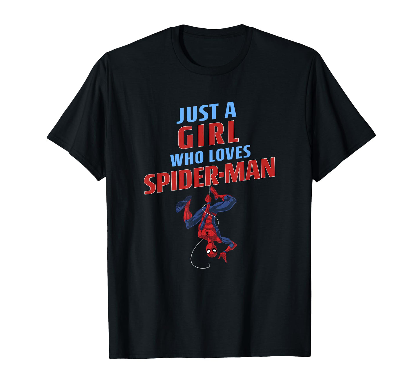 Comic Fan Girl Apparel  Just A Girl Who Loves Web Heroes Tee - T-Shirt, Sweatshirt, Hoodie