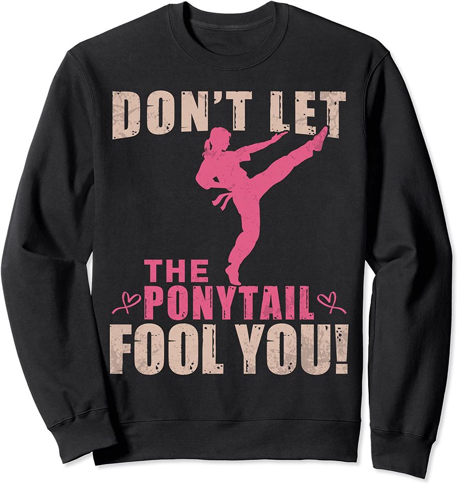 Karate Girls Funny Lover Ponytail Graphic Women And - Adult & Kids T-Shirts, Sweatshirts & Hoodies apparel design preview 1