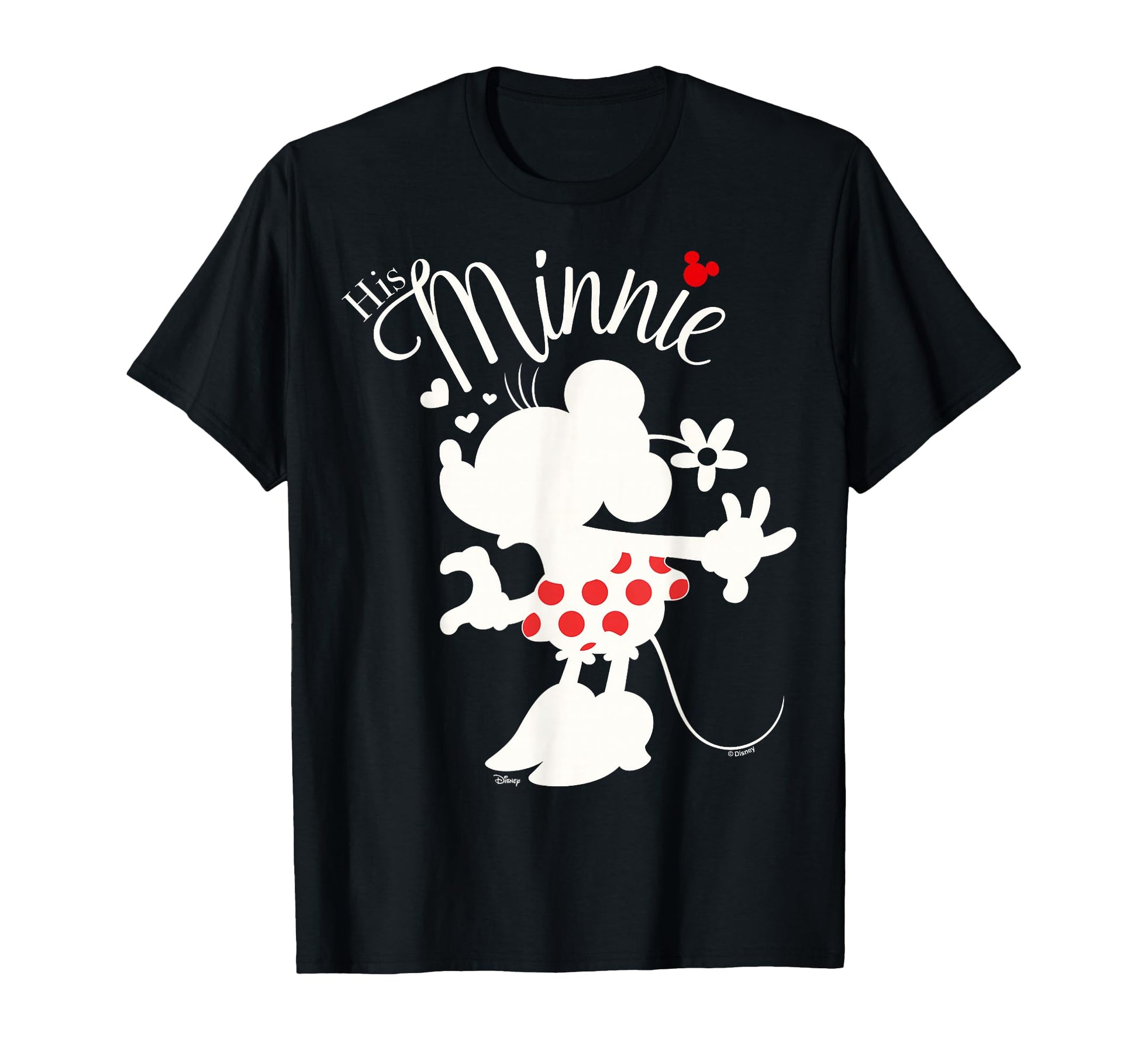 Couples Matching Apparel  Mouse Silhouette Hearts Graphic Tee - T-Shirt, Sweatshirt, Hoodie