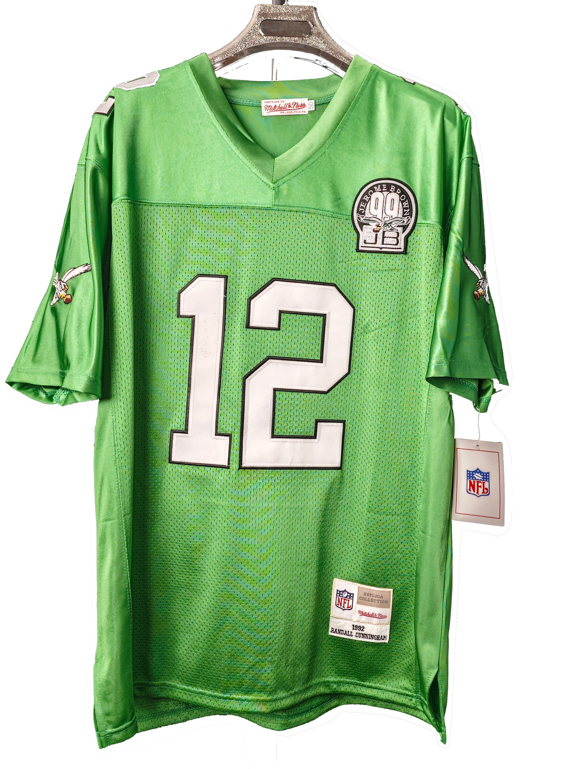 Men's Philadelphia Eagles Randall Cunningham Retro Retired Jersey football jersey product view 1