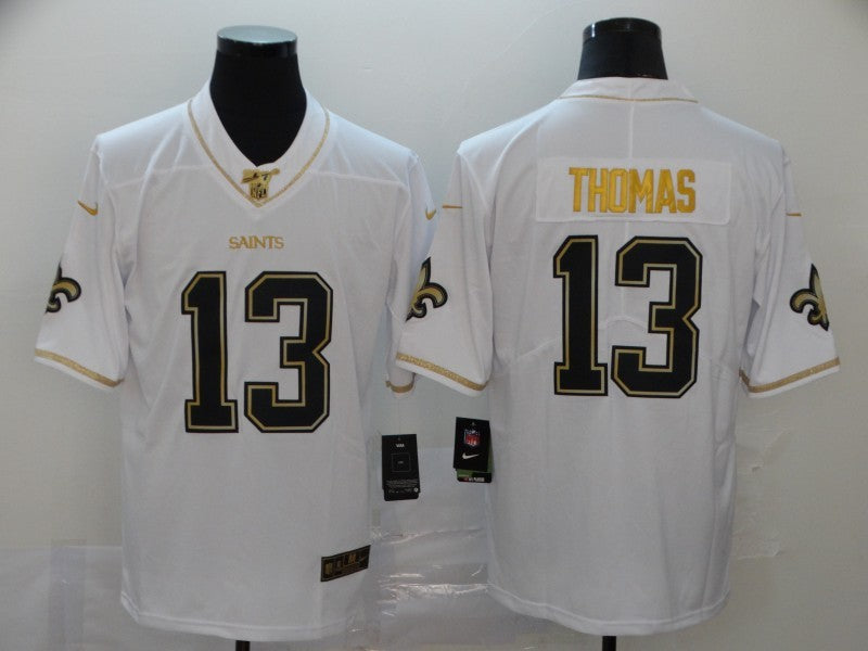 Men's New Orleans Saints Michael Thomas #13 White Authentic Game Jersey1 football jersey product view 1