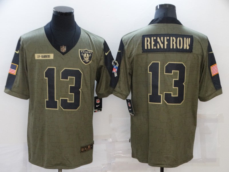 Men's Las Vegas Raiders Hunter Renfrow #13 Brown Game Jersey1 football jersey product view 1