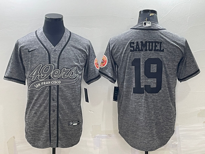 Men's San Francisco 49ers Deebo Samuel #19 Grey Game Jersey1 Joint Edition football jersey product view 1