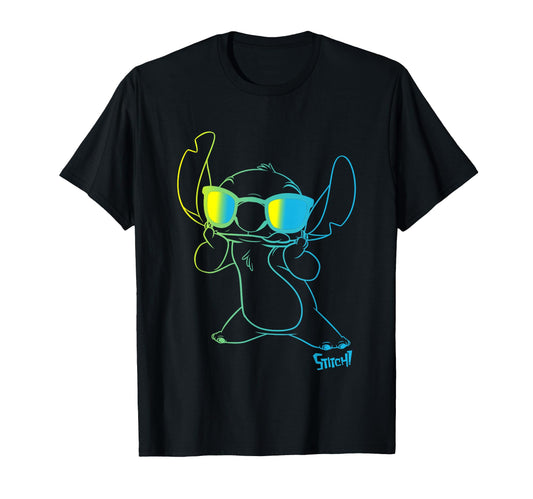Hawaiian Alien Fan Apparel  Neon Outline Chest Portrait Tee - T-Shirt, Sweatshirt, Hoodie