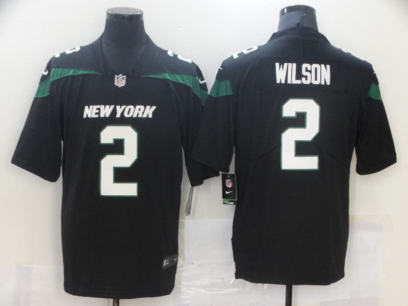 Men's New York Jets Zach Wilson #2 Black Alternate Game Jersey1 football jersey product view 1