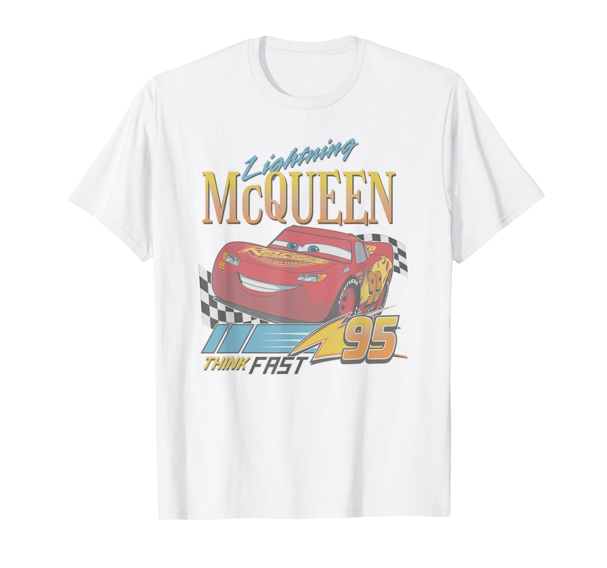 Speed Enthusiast Apparel  Red Racing Car Think Fast Portrait Tee - T-Shirt, Sweatshirt, Hoodie