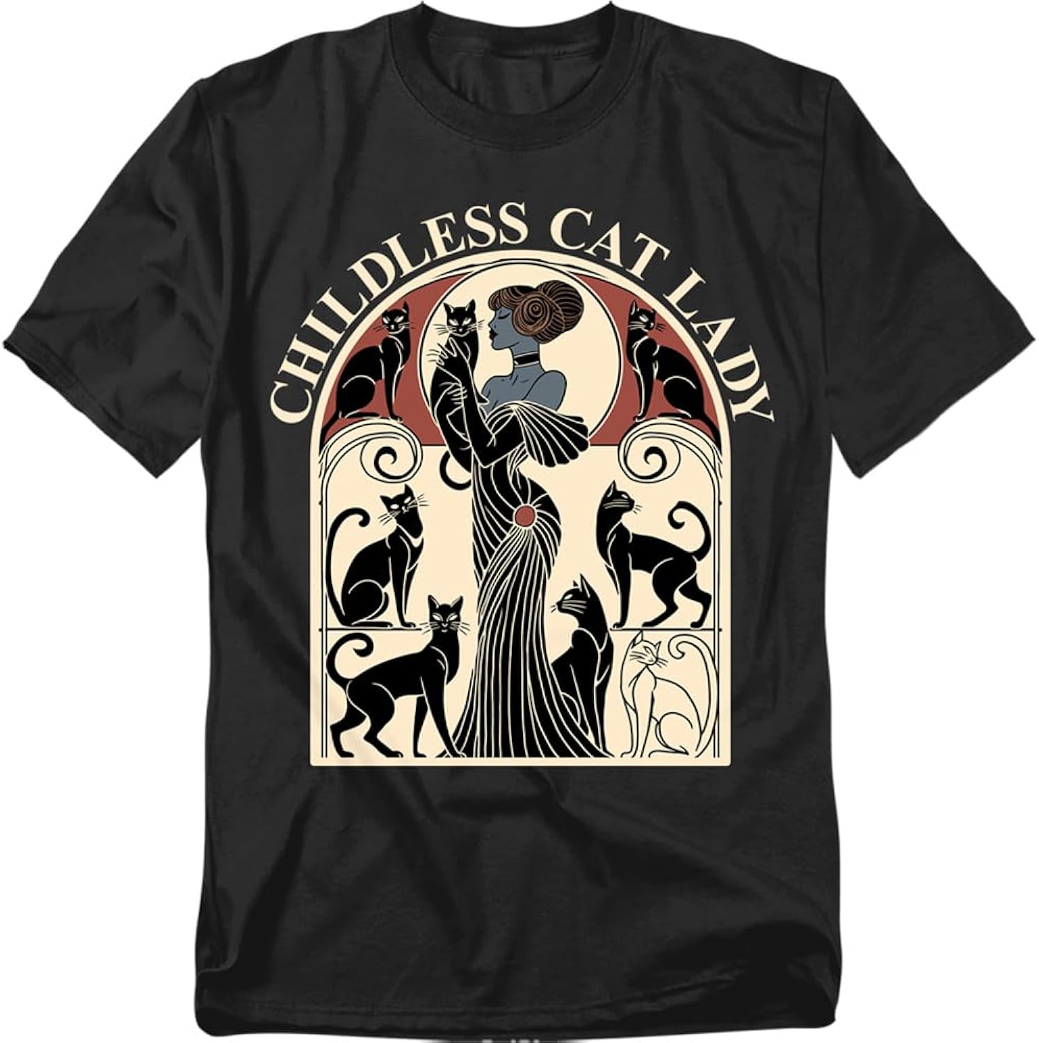 Childless Cat Lady Funny Lover Humor for Women or - Adult & Kids T-Shirts, Sweatshirts & Hoodies apparel design preview 1
