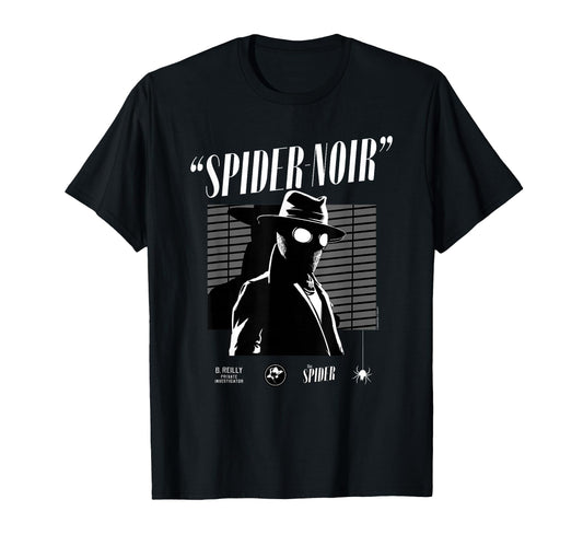 Noir Hero Fan Apparel  Detective Spider Portrait Graphic Tee - T-Shirt, Sweatshirt, Hoodie