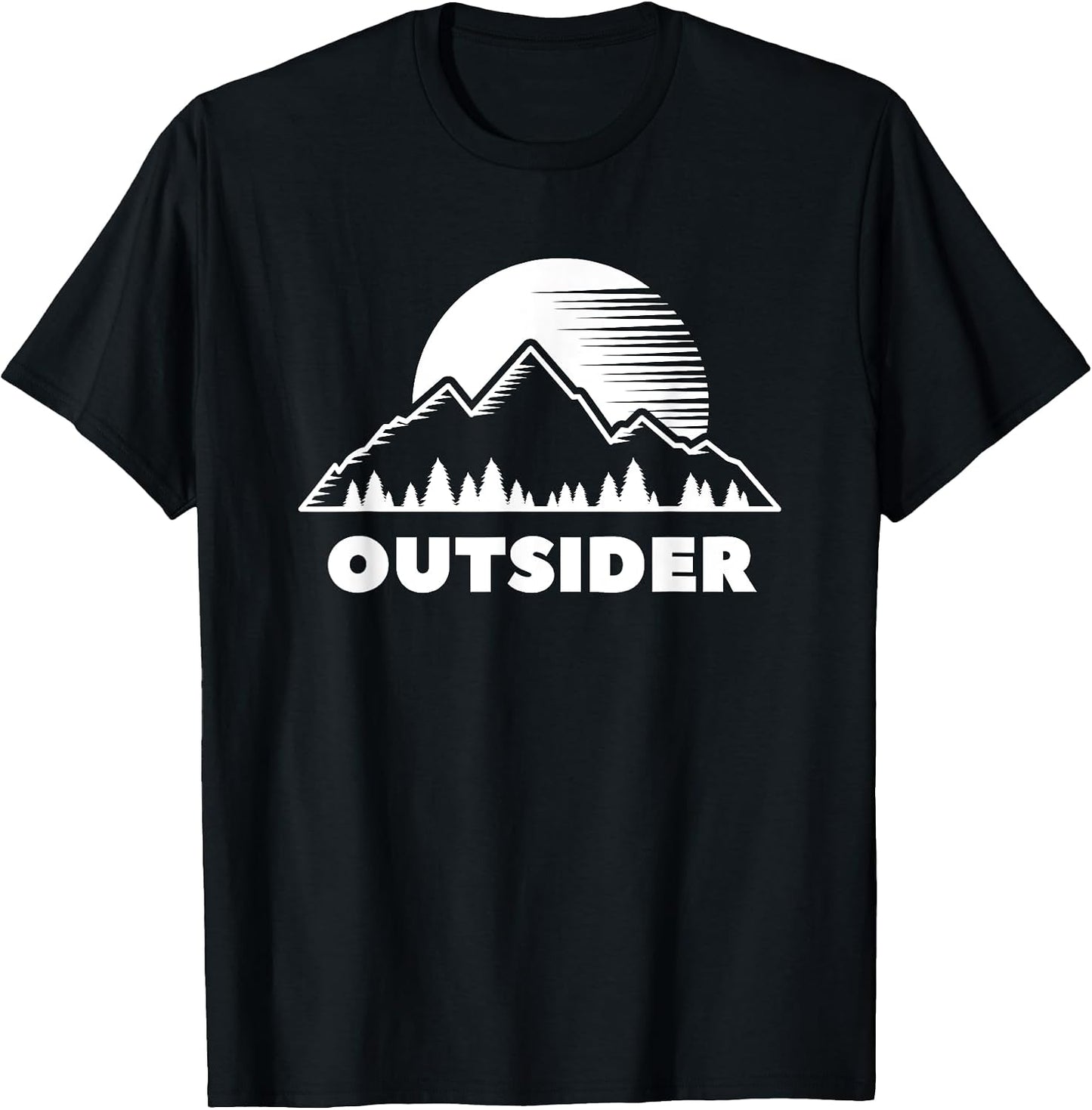 Outsider Mountain Forest Nature Sunset Outdoor - Adult & Kids T-Shirts, Sweatshirts & Hoodies apparel design preview 1