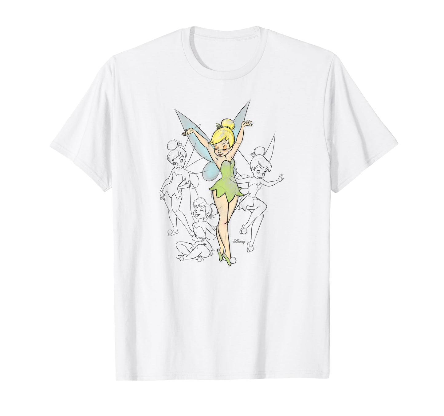 Fairy Tale Fan Apparel  Magic Fairy Sketches Graphic Tee - T-Shirt, Sweatshirt, Hoodie