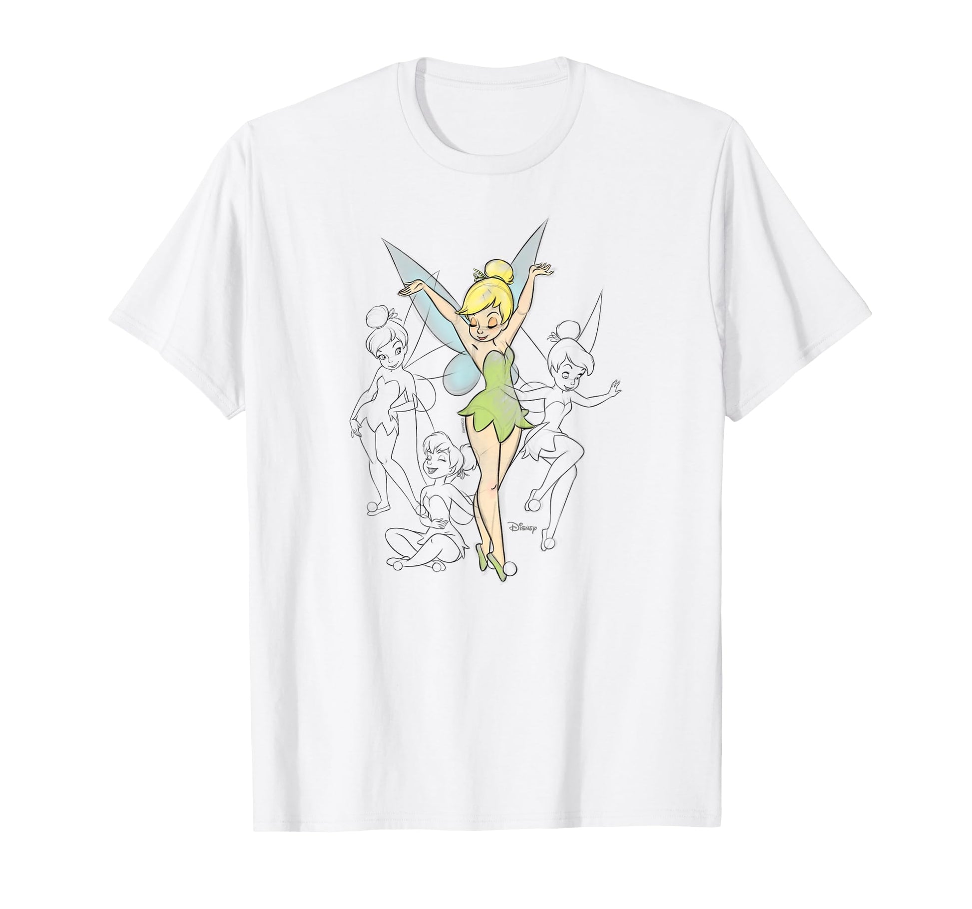 Fairy Tale Fan Apparel  Magic Fairy Sketches Graphic Tee - T-Shirt, Sweatshirt, Hoodie
