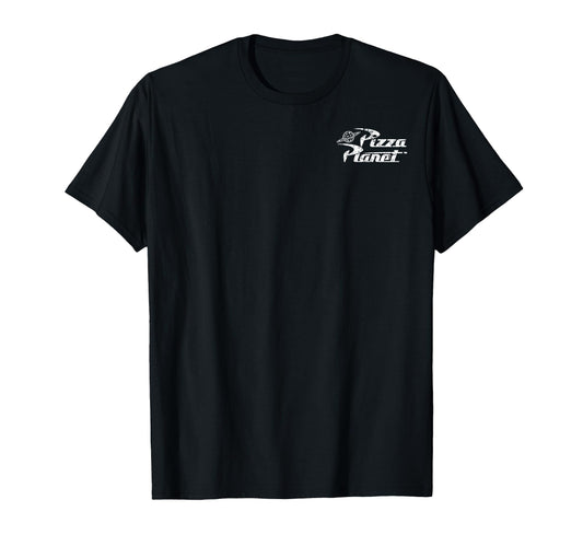 Space Pizza Arcade Shirt  Left Chest Logo Graphic Tee - T-Shirt, Sweatshirt, Hoodie