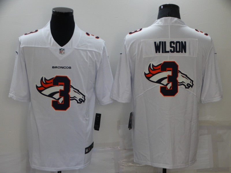 Men's Denver Broncos Russell Wilson #3 White Player Jersey1 football jersey product view 1