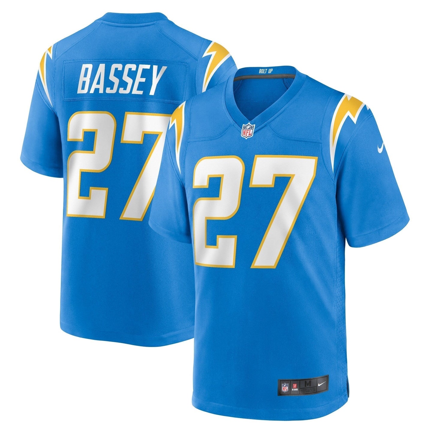 Essang Bassey Los Angeles Chargers Nike Game Jersey - Powder Blue football jersey product view 1