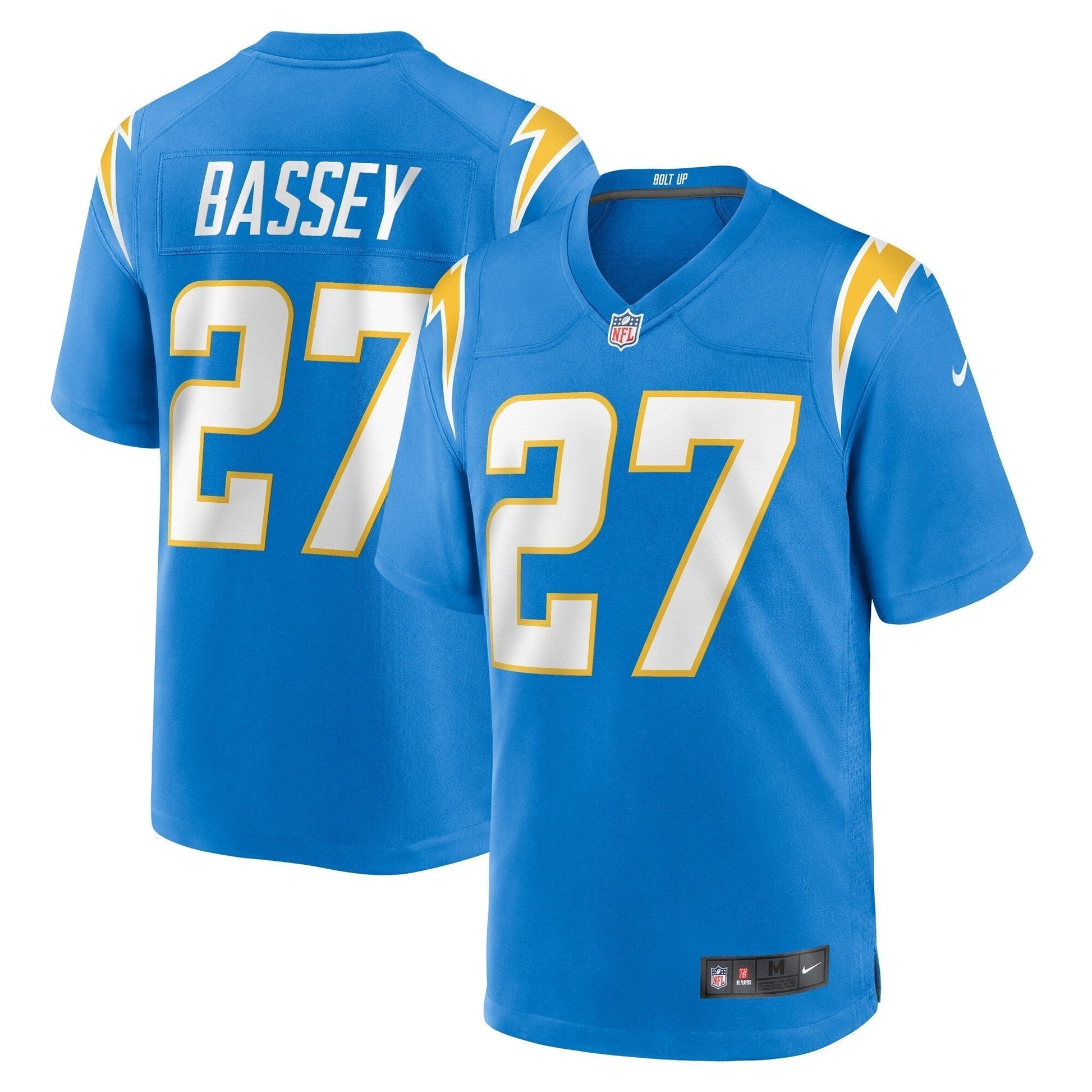 Essang Bassey Los Angeles Chargers Nike Game Jersey - Powder Blue football jersey product view 1