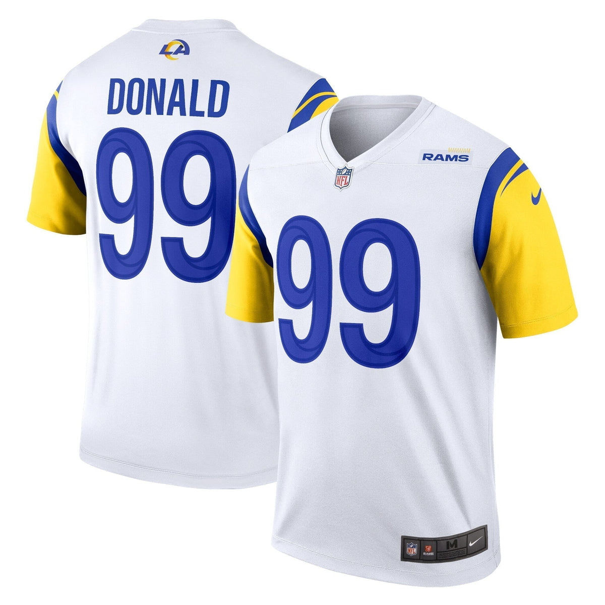 Aaron Donald Los Angeles Rams Nike Legend Jersey - White football jersey product view 1
