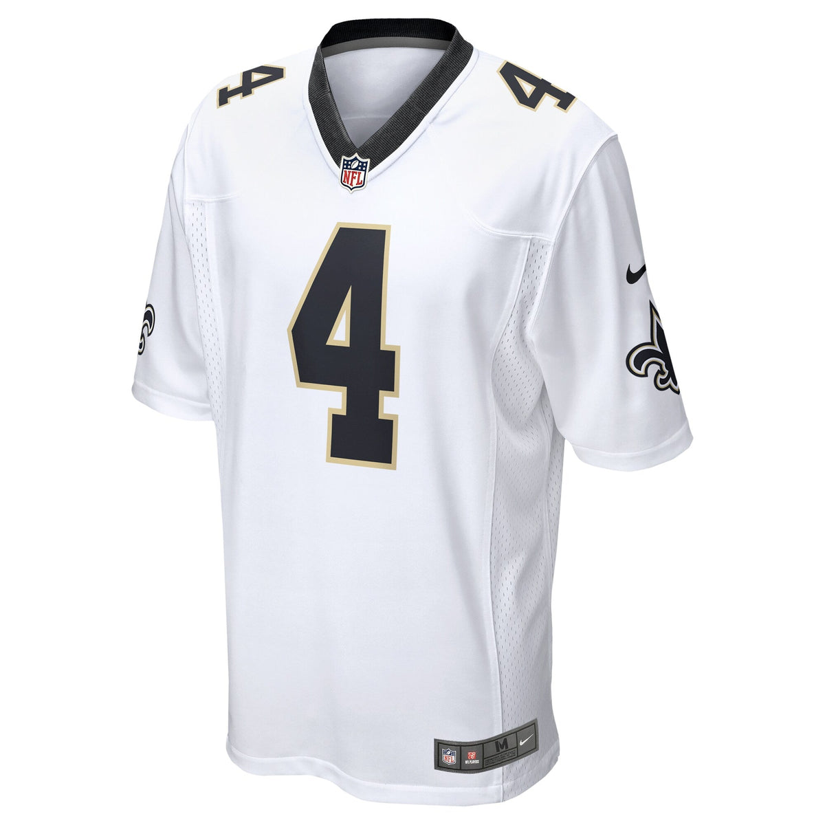 Derek Carr New Orleans Saints Nike Game Jersey - White football jersey product view 2