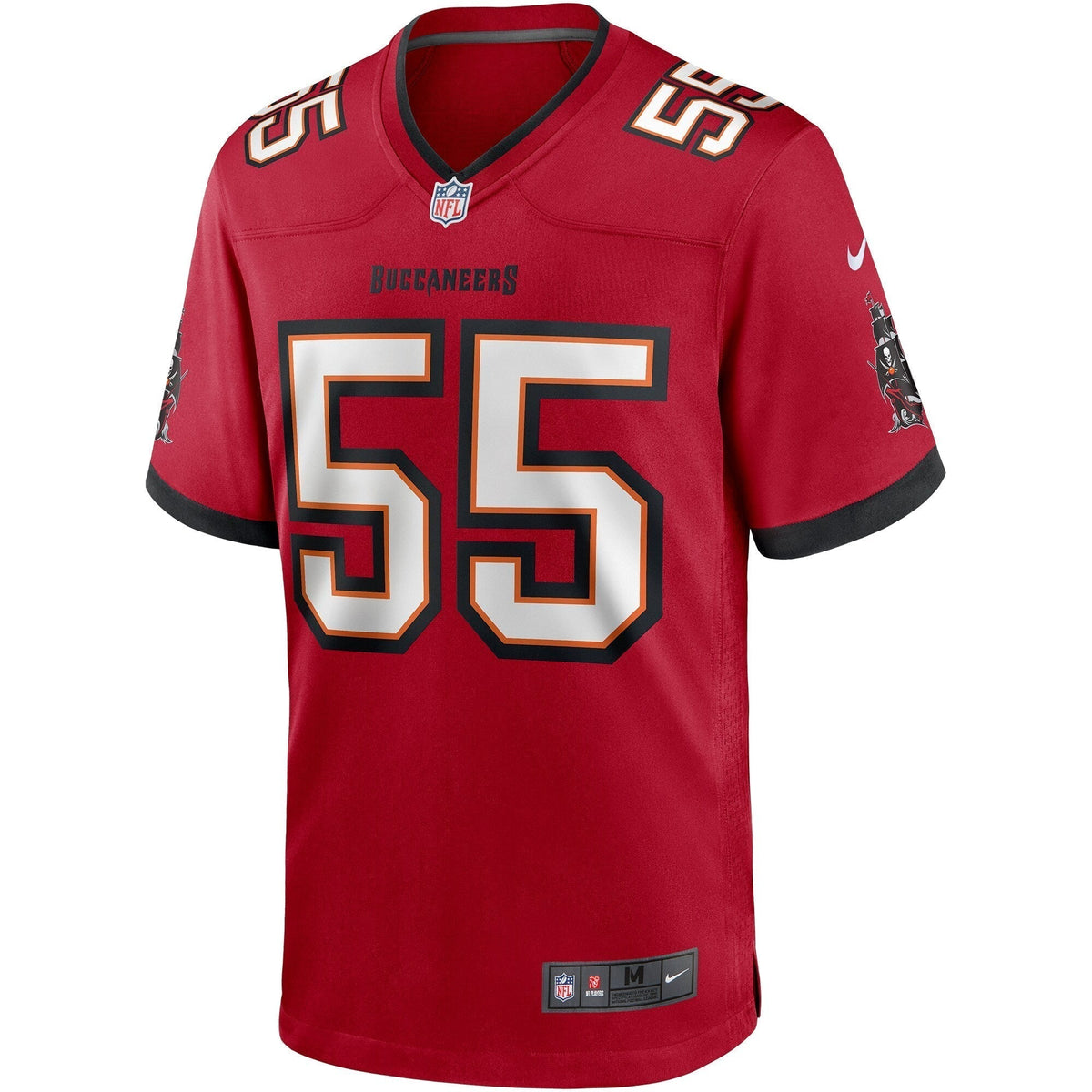 Derrick Brooks Tampa Bay Buccaneers Nike Game Retired Jersey - Red football jersey product view 2