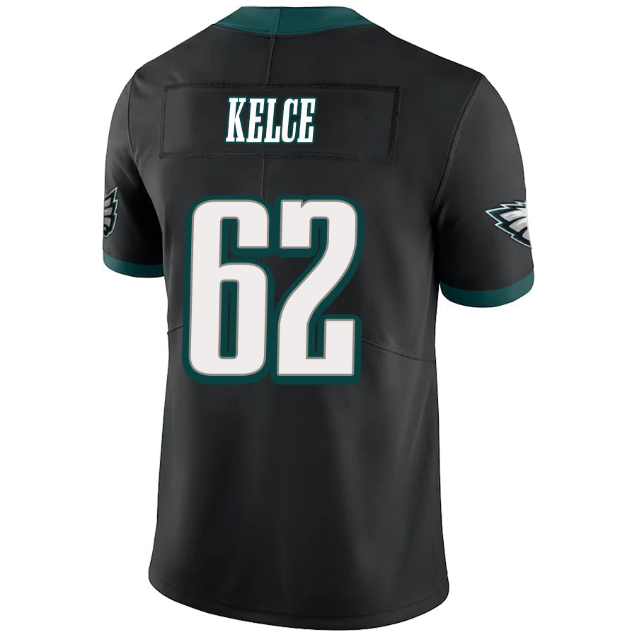 P.Eagles #62 Jason Kelce Black Stitched Player Vapor Elite Football Jerseys football jersey product view 1
