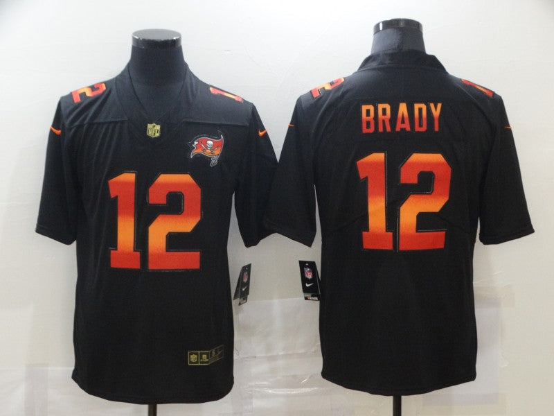Men's Tampa Bay Buccaneers #12 Tom Brady Black Alternate Game Jersey1 football jersey product view 1