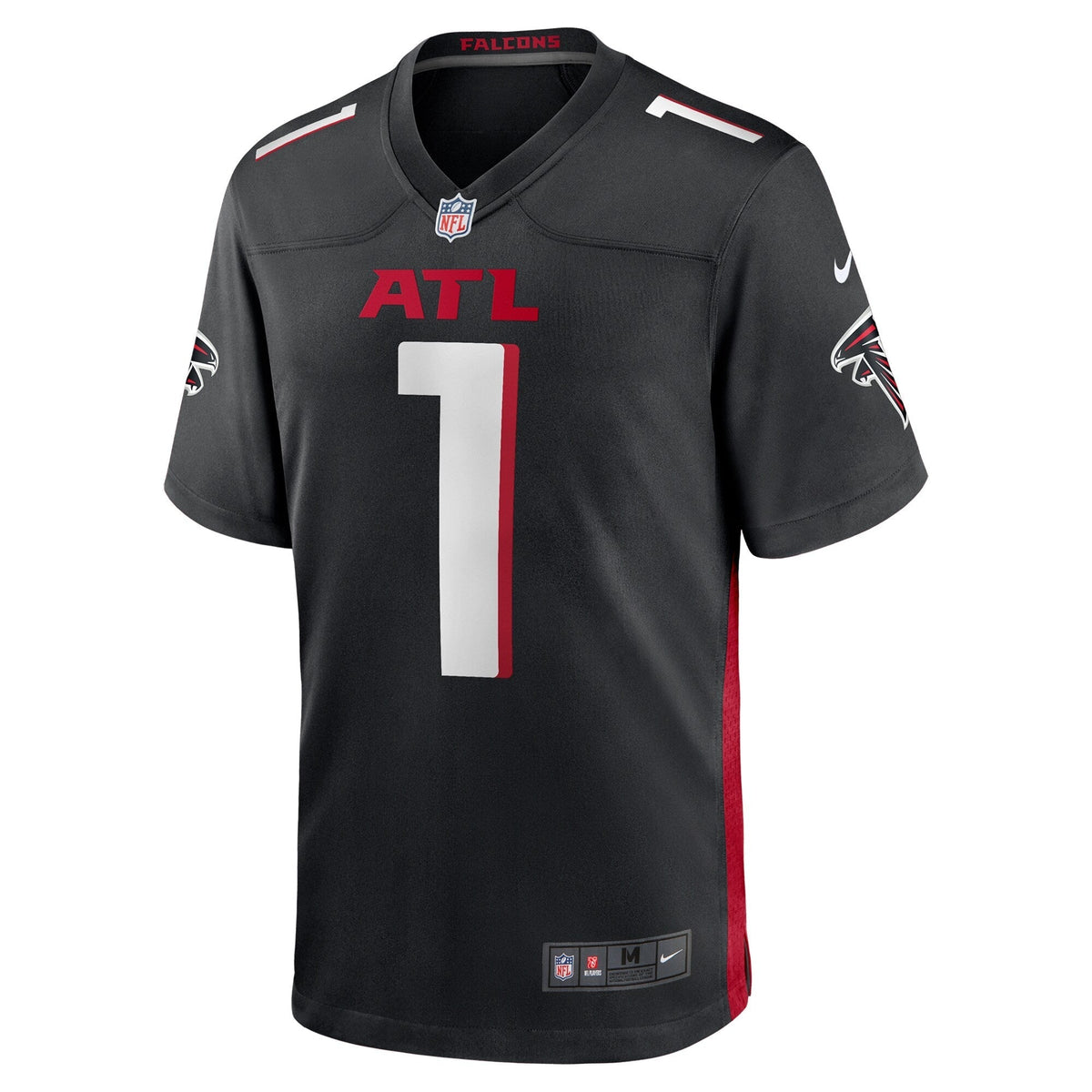 Darnell Mooney Atlanta Falcons Nike Team Game Jersey - Black football jersey product view 2