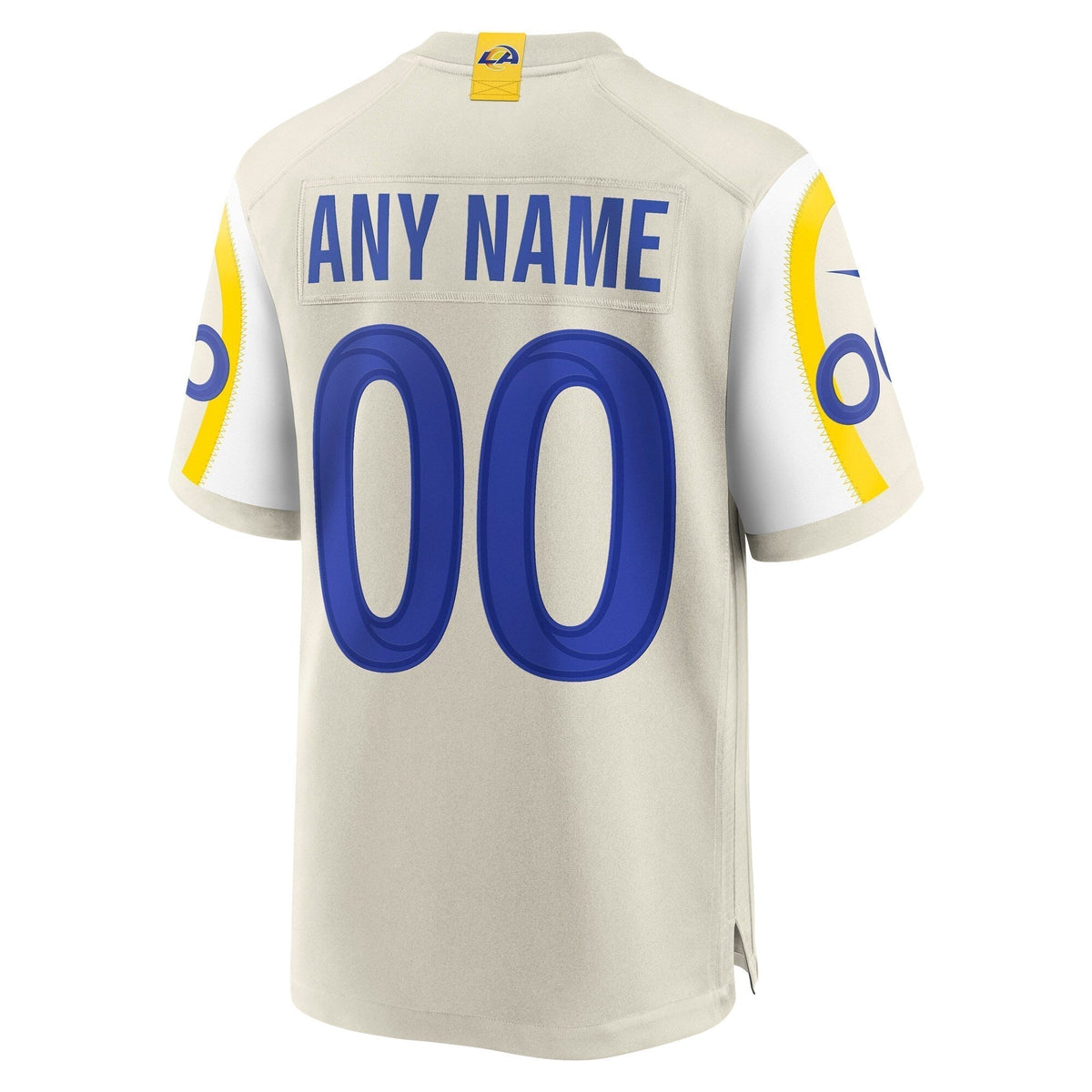 Nike Los Angeles Rams Custom Game Jersey - Bone football jersey product view 3