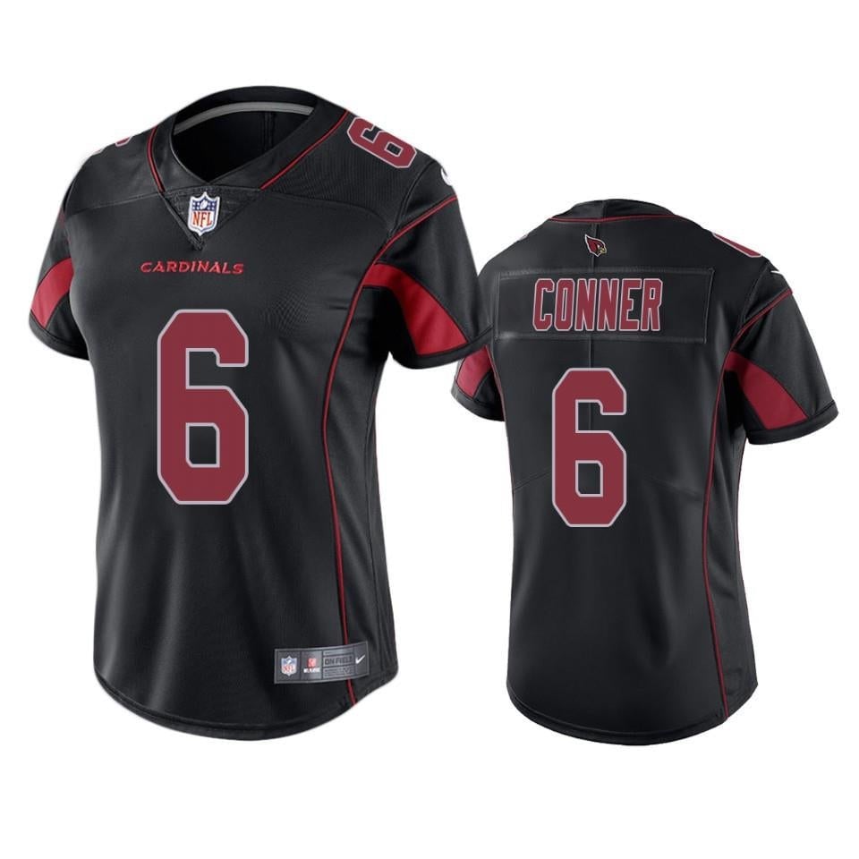 Cardinals James Conner Color Rush Limited Black Jersey, Women Jersey football jersey product view 1