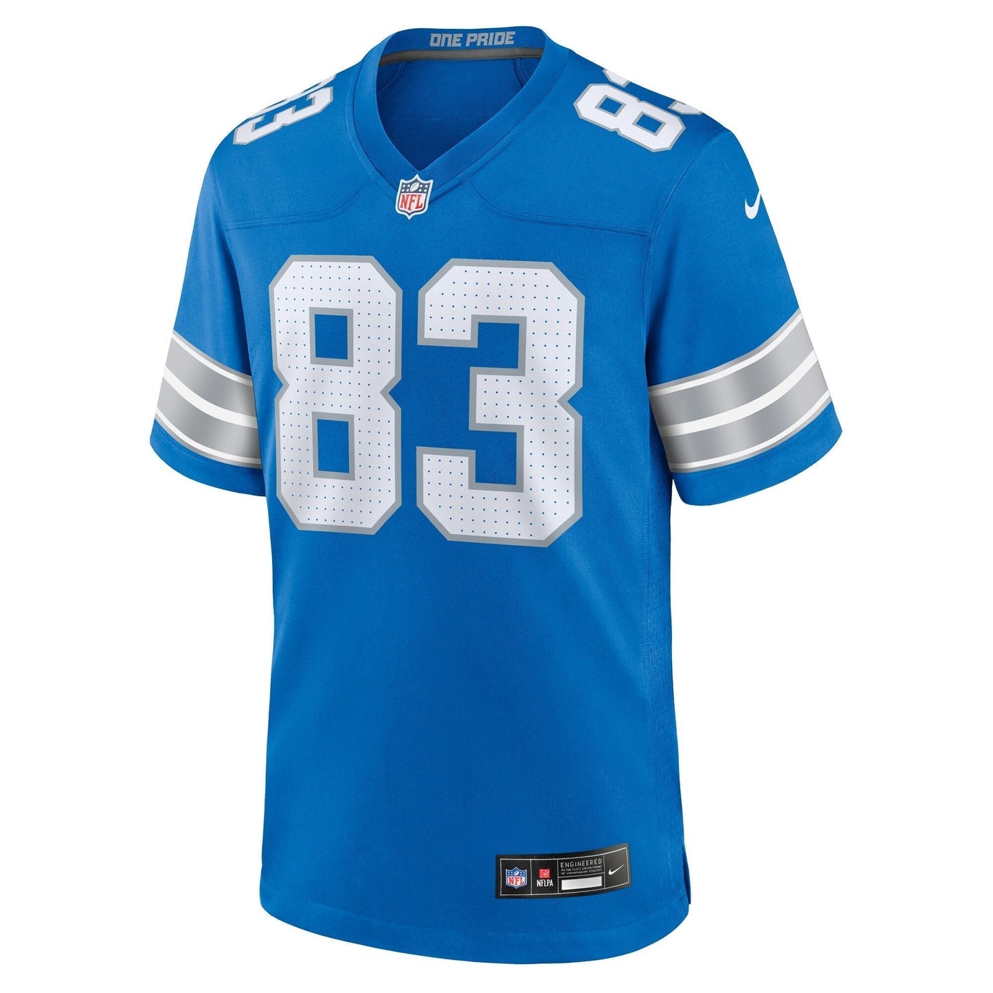 Isaiah Williams Detroit Lions Nike Game Jersey - Blue football jersey product view 2