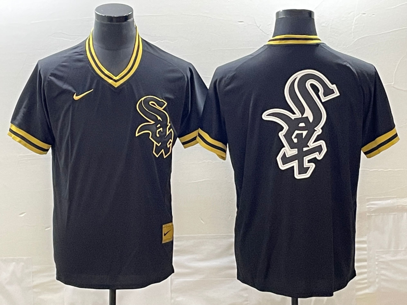 Men's Chicago White Sox Black Cooperstown Collection Team Jersey1 baseball jersey product view 1