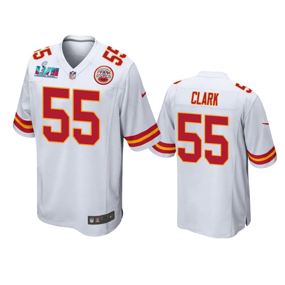 Frank Clark Kansas City Chiefs Super Bowl Jersey football jersey product view 1