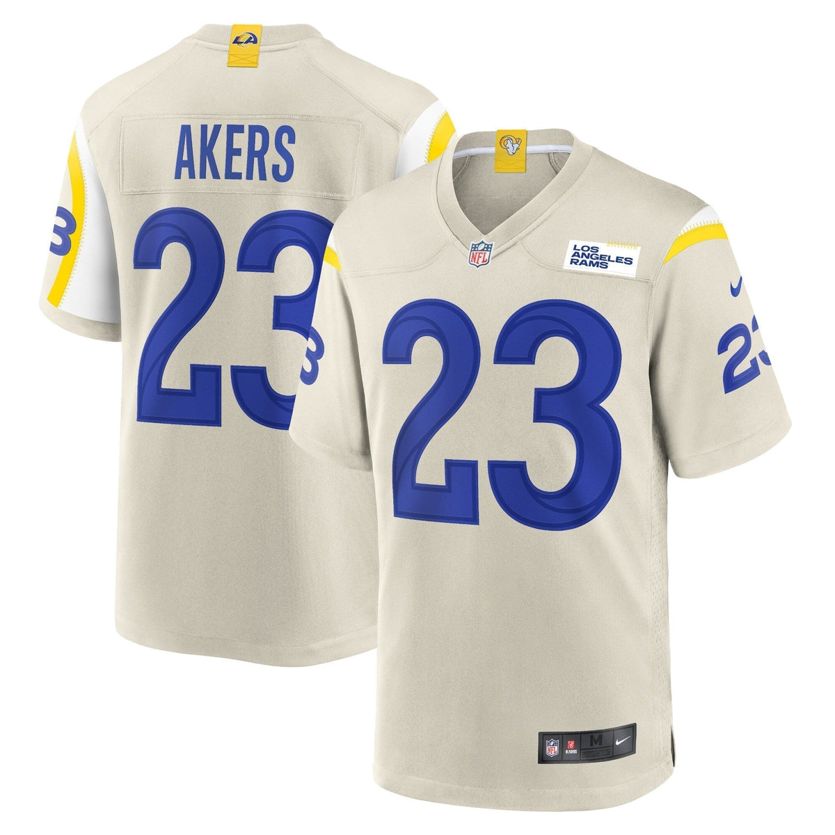 Cam Akers Los Angeles Rams Nike Game Jersey - Bone football jersey product view 1